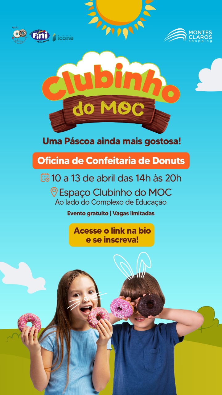 Montes Claros Shopping celebra a Páscoa com oficina lúdica e gratuita para crianças